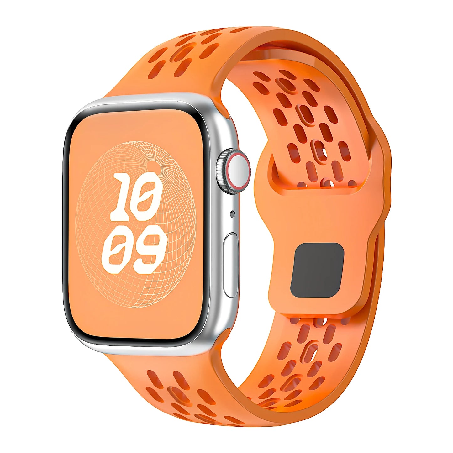 Correa Silicona Cierre Botón Lengüeta Oculta Apple Watch