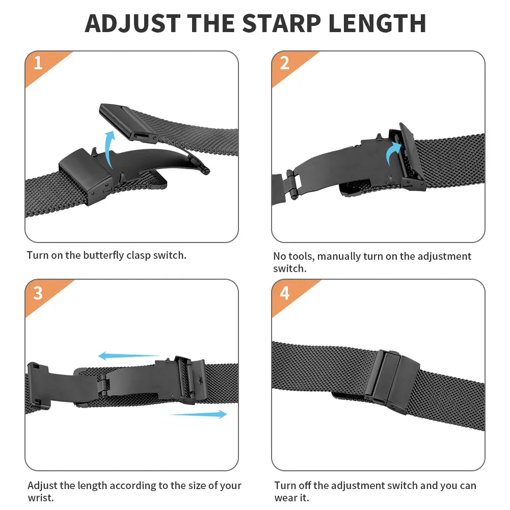 correa milanese diagrama hebilla apple watch