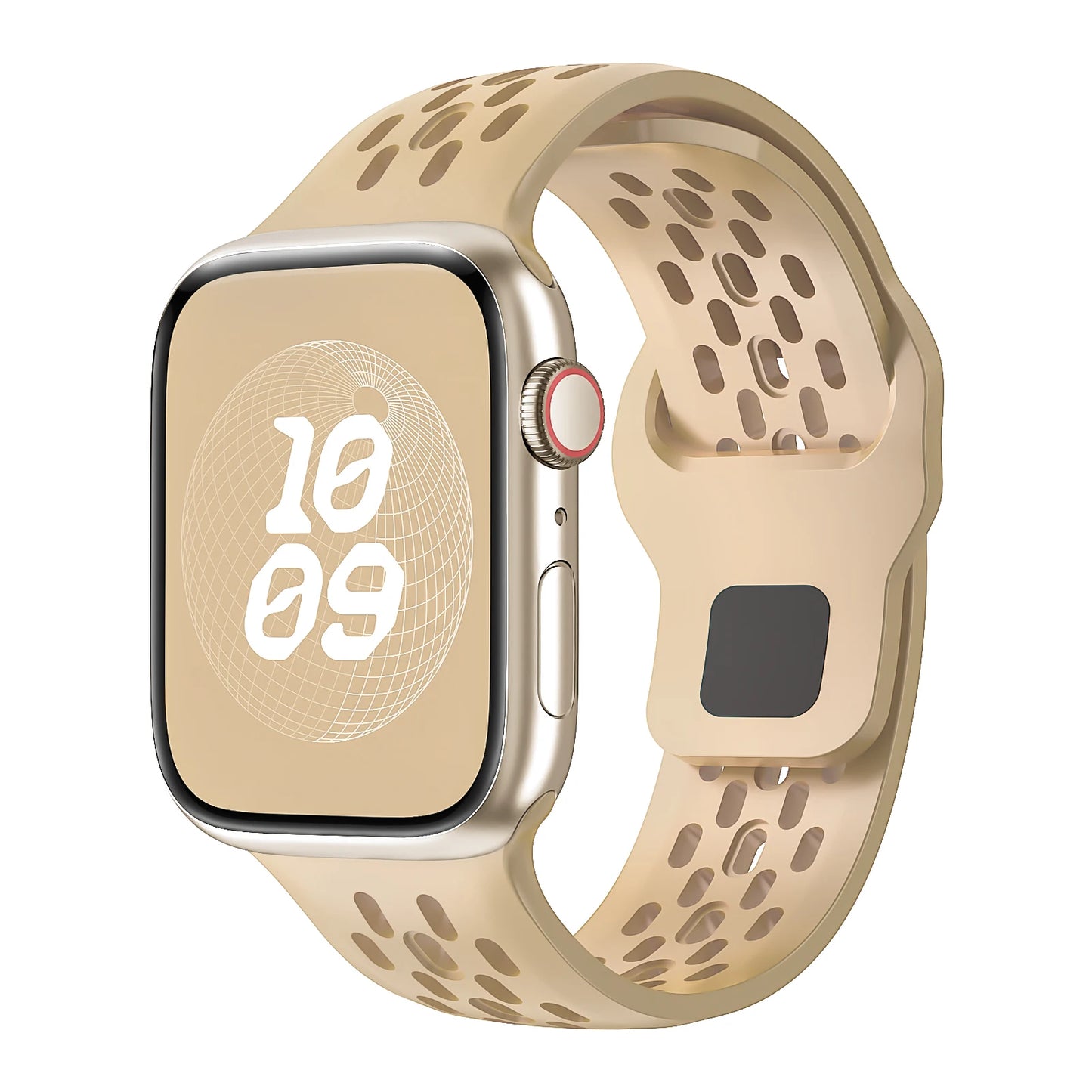 Correa Silicona Cierre Botón Lengüeta Oculta Apple Watch