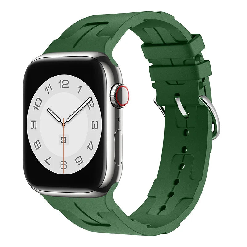 correa silicona kilim verde apple watch