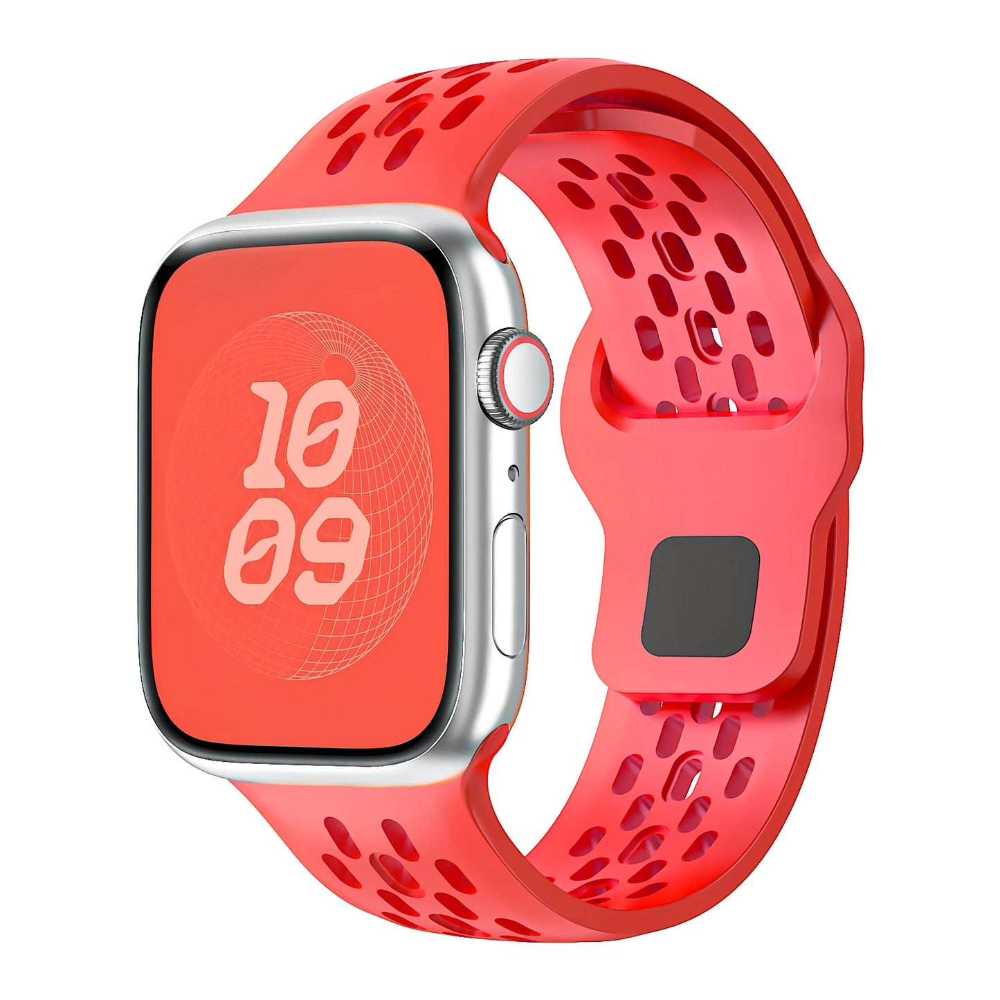 Correa Silicona Cierre Botón Lengüeta Oculta Apple Watch