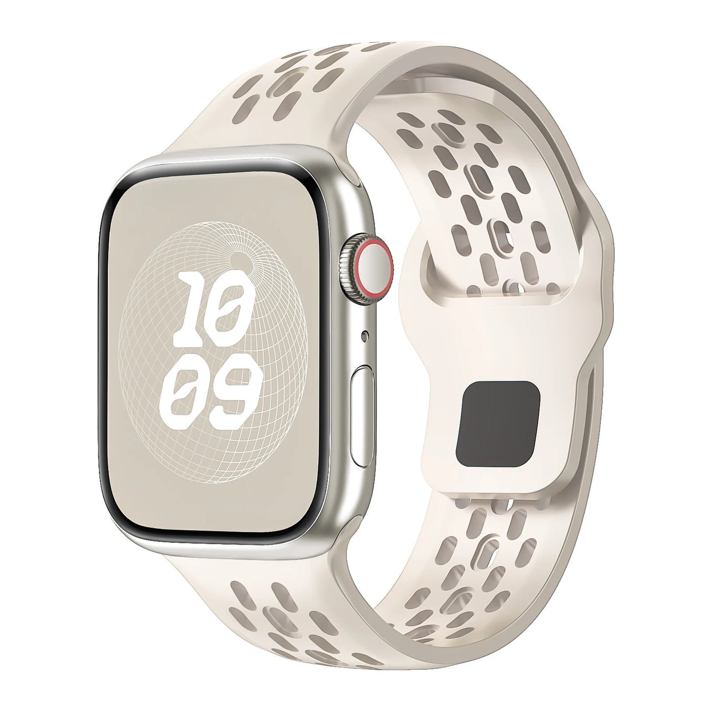 Correa Silicona Cierre Botón Lengüeta Oculta Apple Watch