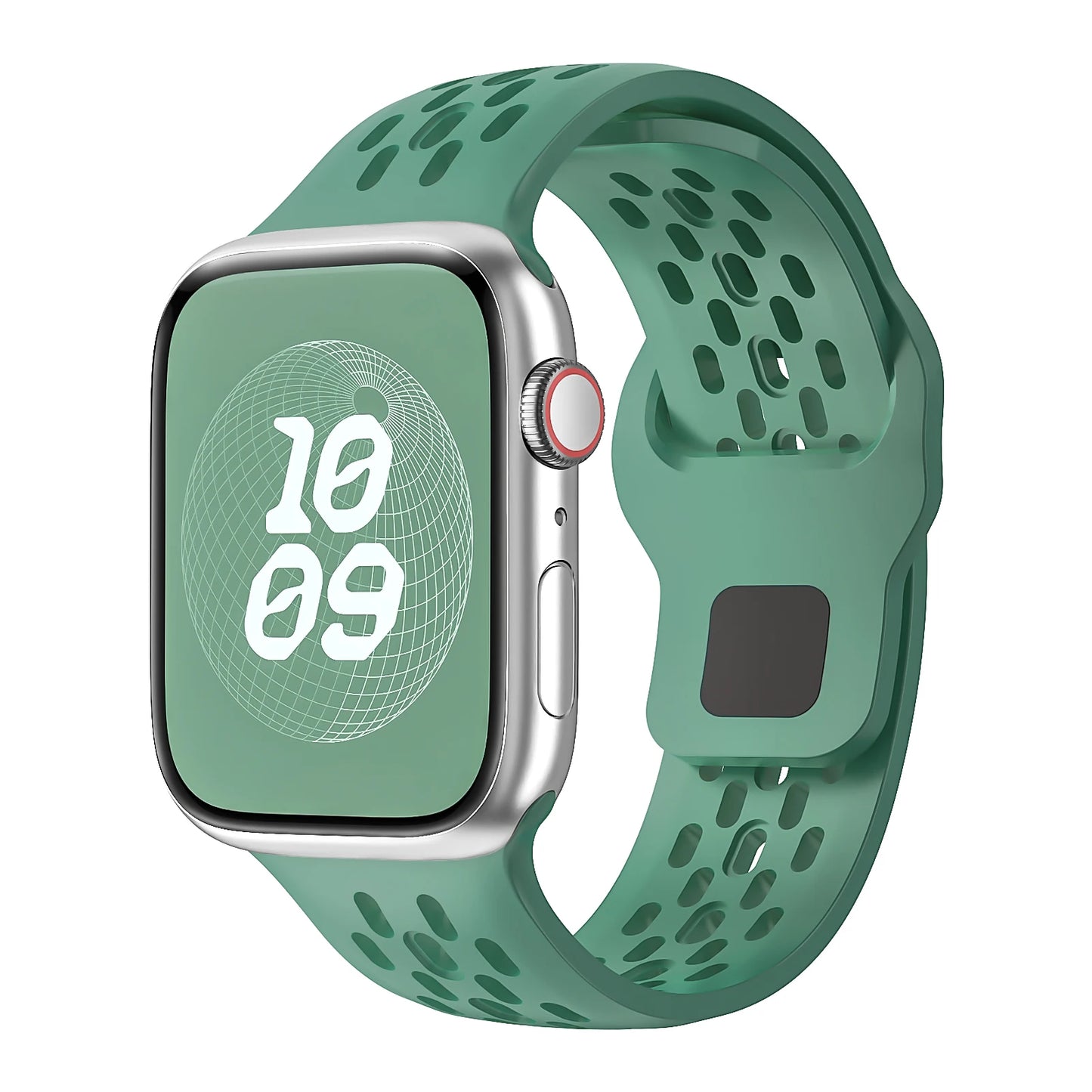 Correa Silicona Cierre Botón Lengüeta Oculta Apple Watch