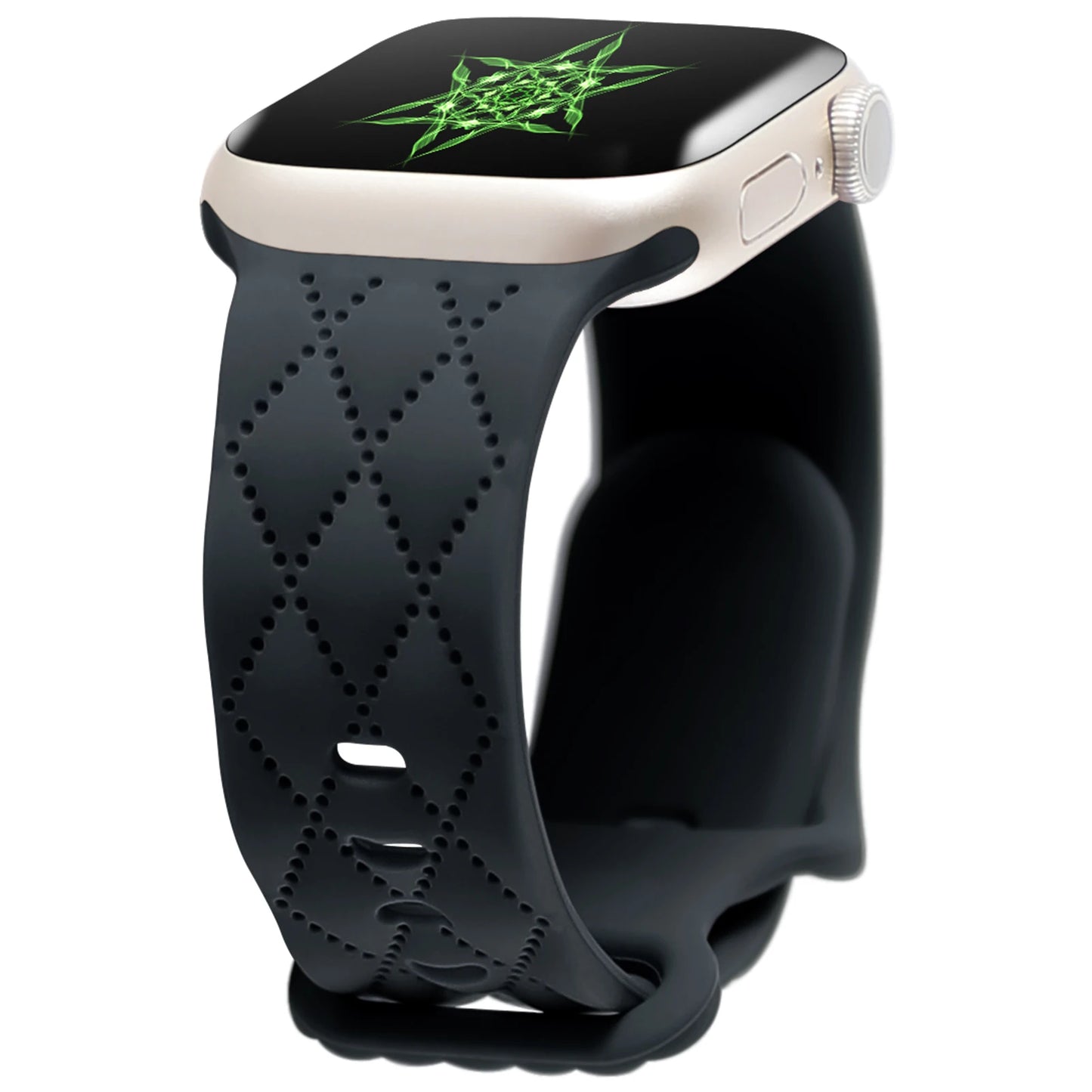 correa silicona rombos carbon apple watch