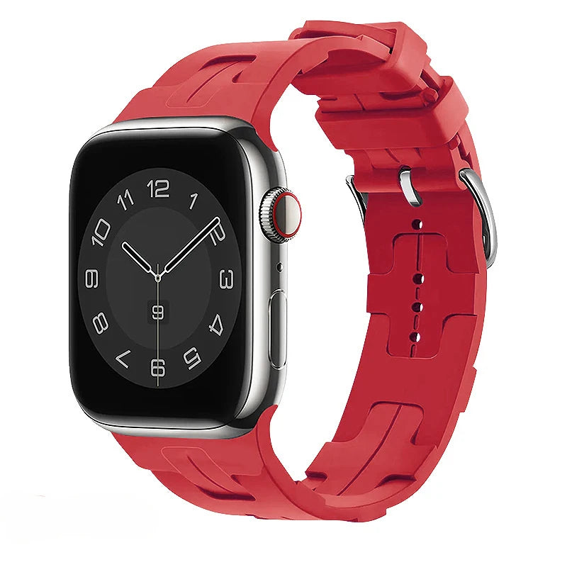 correa silicona kilim roja apple watch
