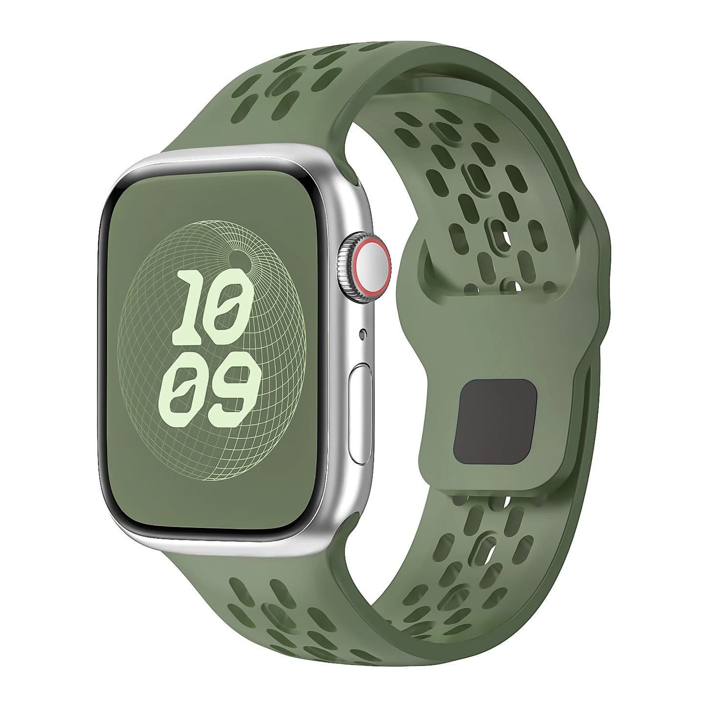 Correa Silicona Cierre Botón Lengüeta Oculta Apple Watch