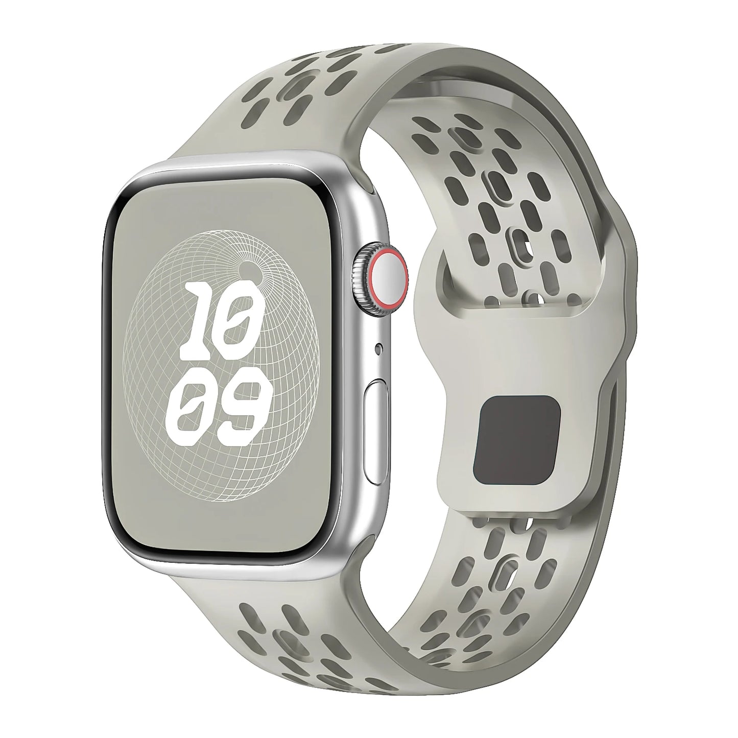Correa Silicona Cierre Botón Lengüeta Oculta Apple Watch