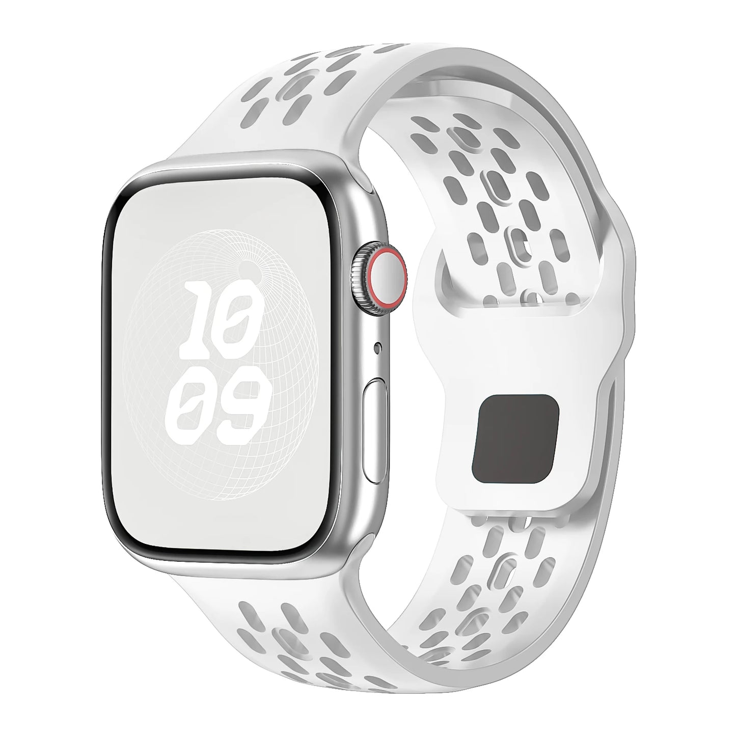 Correa Silicona Cierre Botón Lengüeta Oculta Apple Watch