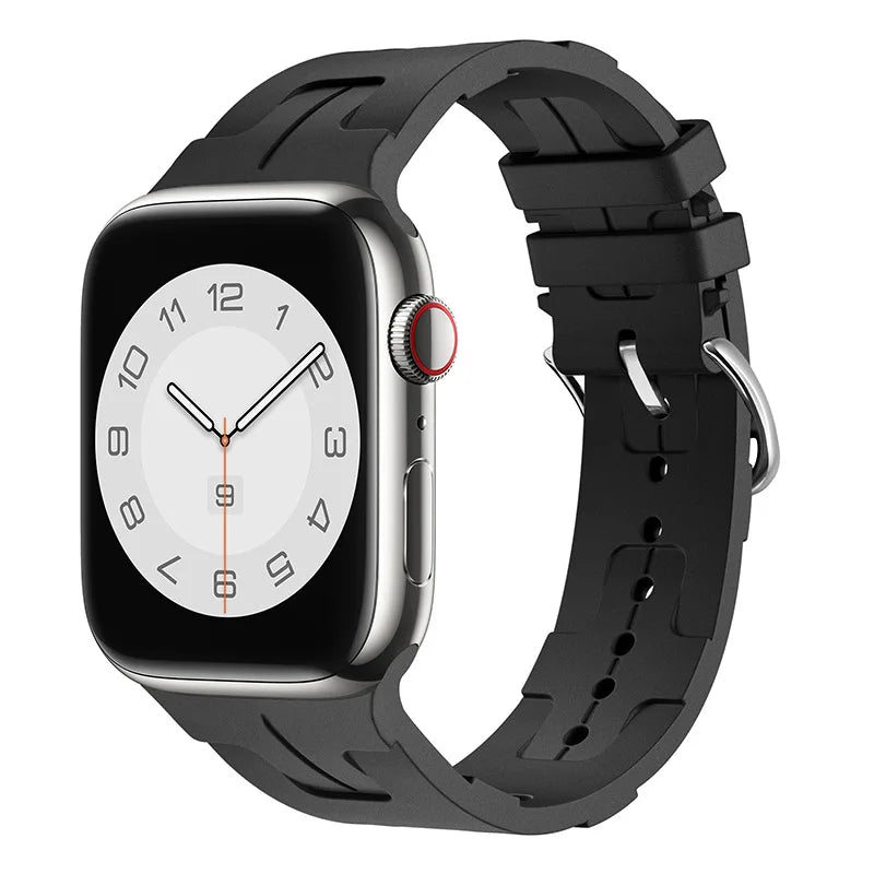 correa silicona kilim negra apple watch