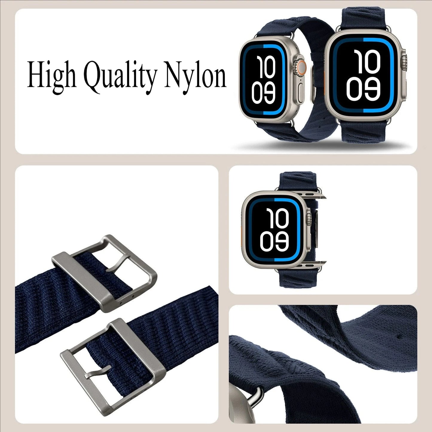 Correa Trenzada Nailon Apple Watch