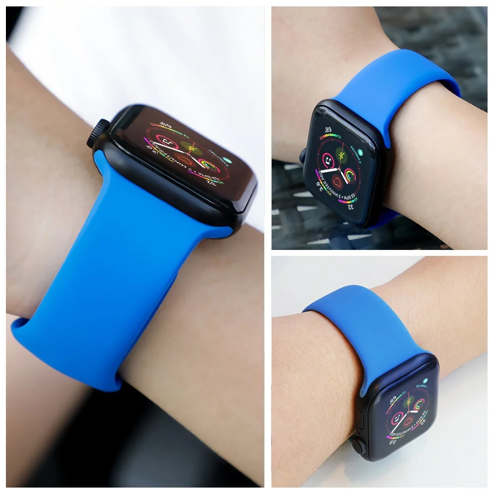 Correa Silicona Lengüeta Oculta Apple Watch