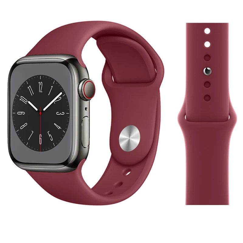 Correa Silicona Lengüeta Oculta Apple Watch