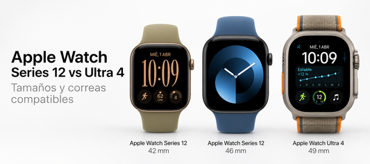 Apple Watch Series 12 vs Ultra 4: tamaños de 42, 46 y 49 mm