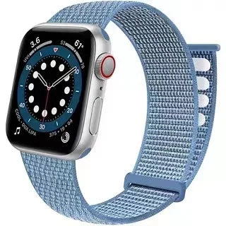 correa nailon velcro azul apple watch