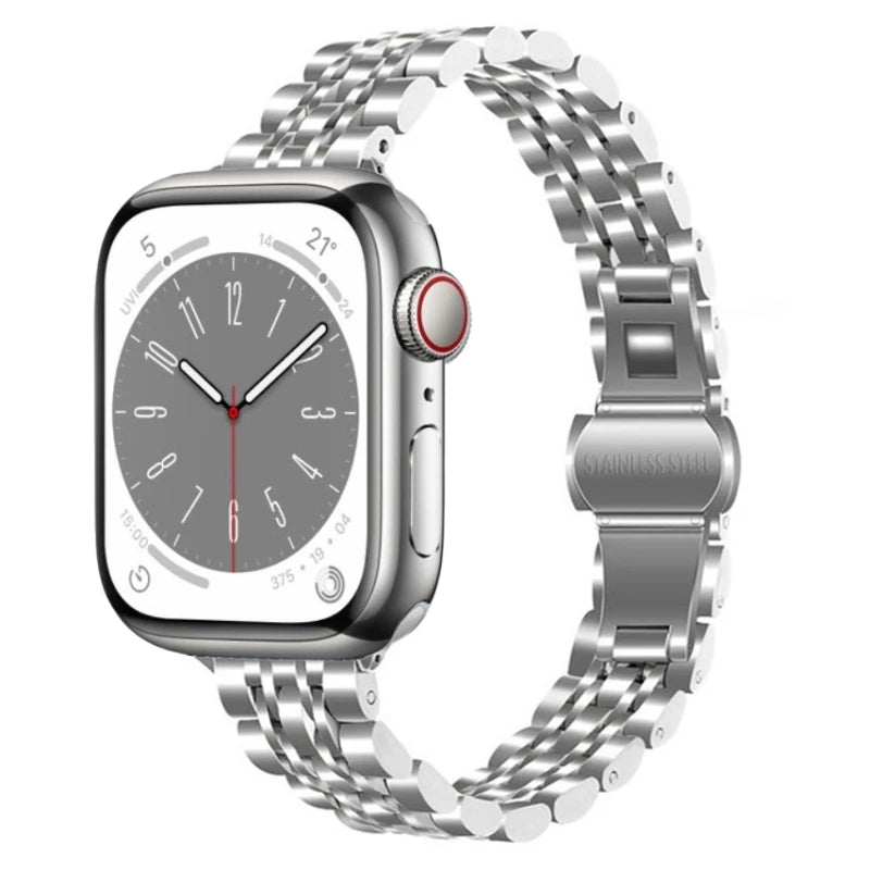 correa metal estrecha aluminio apple watch