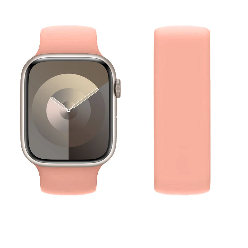 correa silicona solo loop rosa apple watch