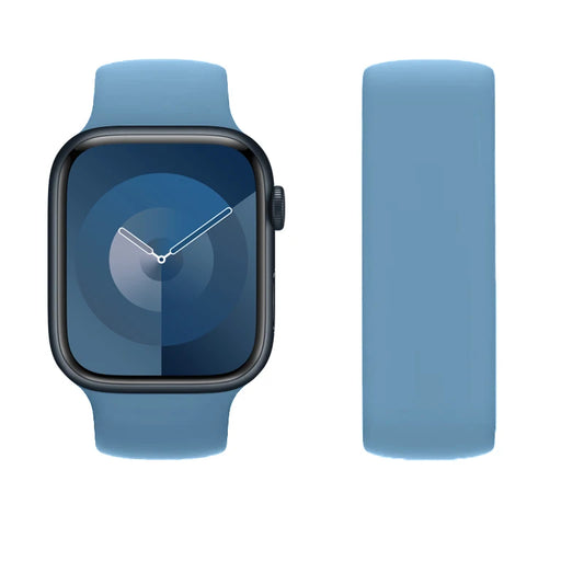 correa silicona solo loop azul apple watch