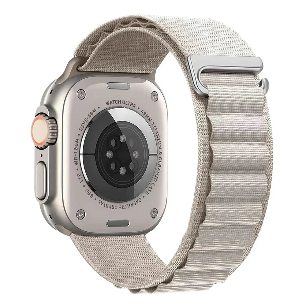 correa nailon alpina gris apple watch