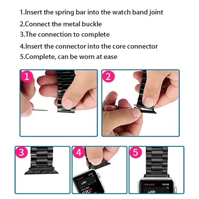 instrucciones adaptador correa apple watch