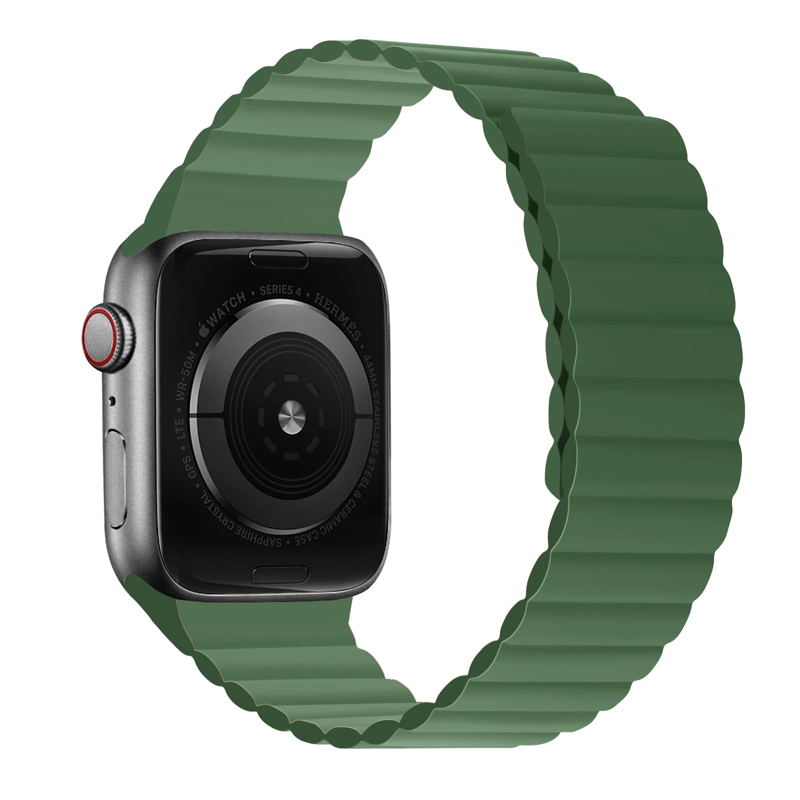 correa silicona magnetica verde apple watch