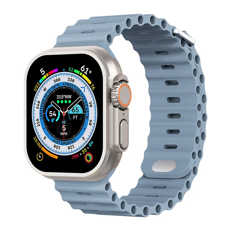 correa silicona ocean azul piedra apple watch