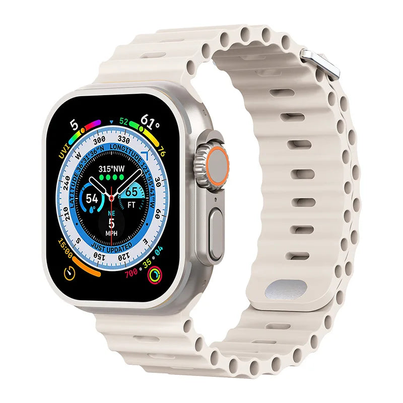 correa silicona ocean blanca apple watch