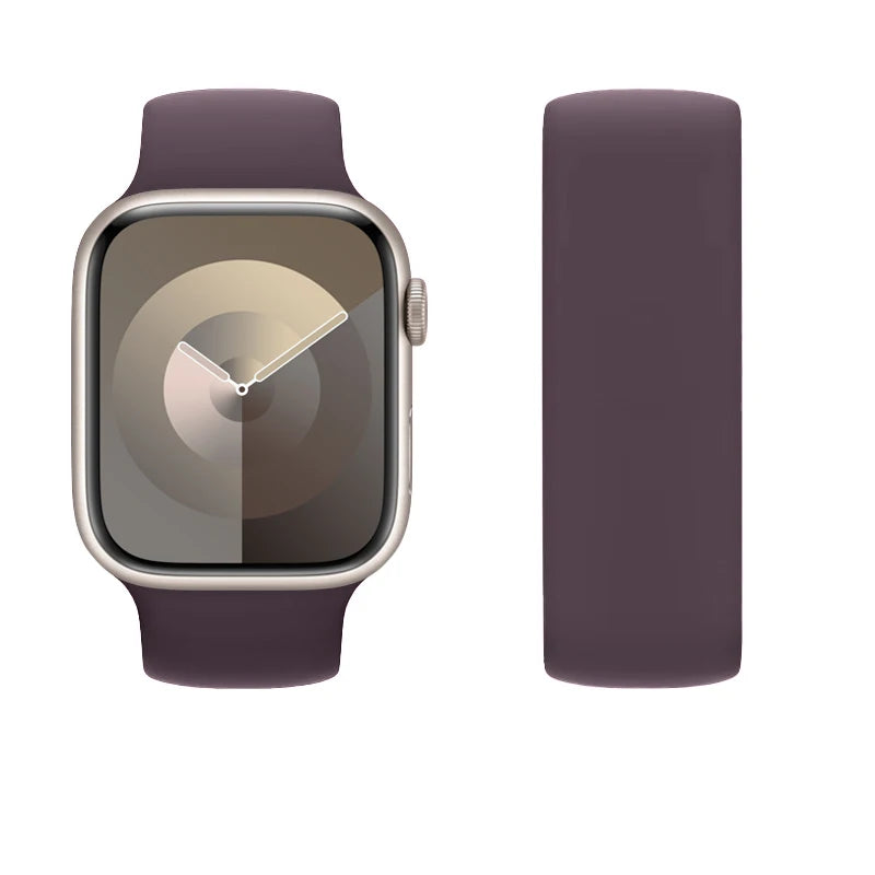 correa silicona solo loop ocre apple watch