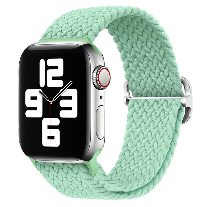 correa nailon apple watch verde claro