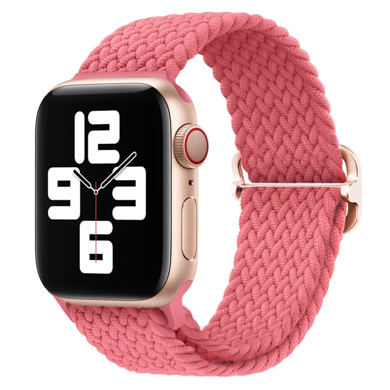 correa nailon apple watch rosa