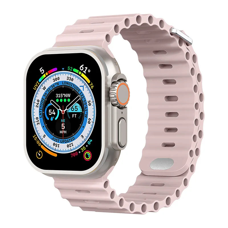 correa silicona ocean crudo apple watch