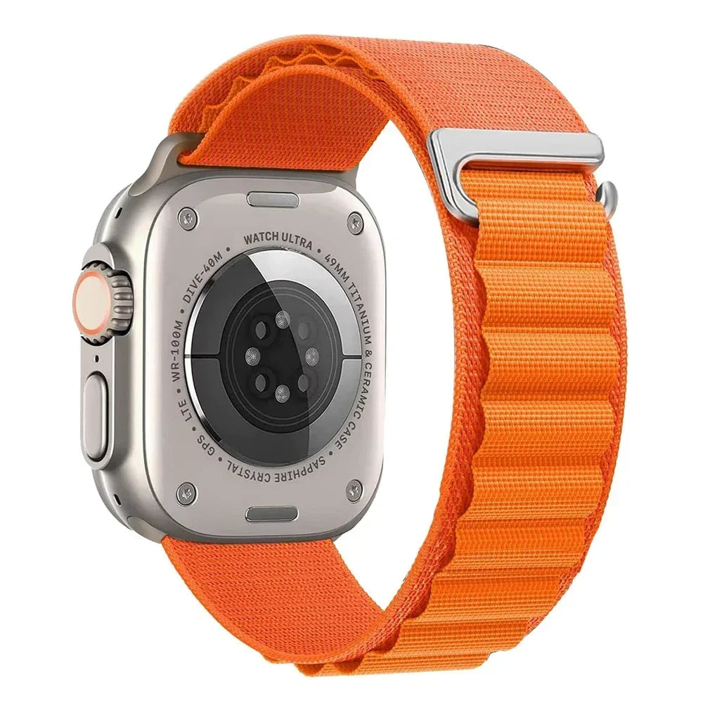 correa nailon alpina naranja apple watch