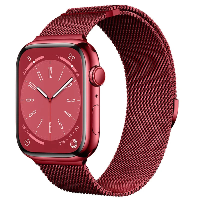 correa milanese rojo apple watch