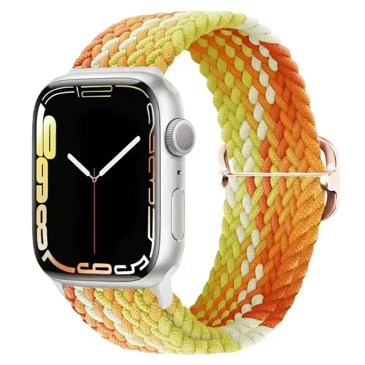 correa nailon trenzada naranjas apple watch