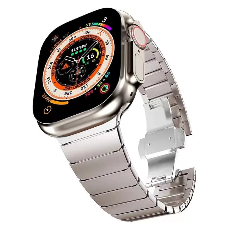 correa acero sin hueco plata apple watch