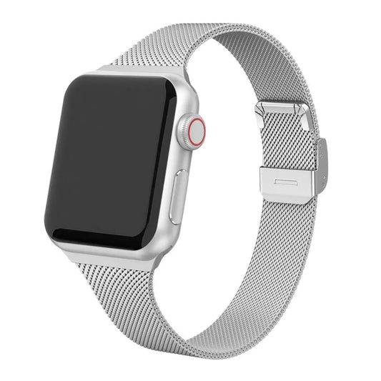 correa milanese estrecha plata apple watch