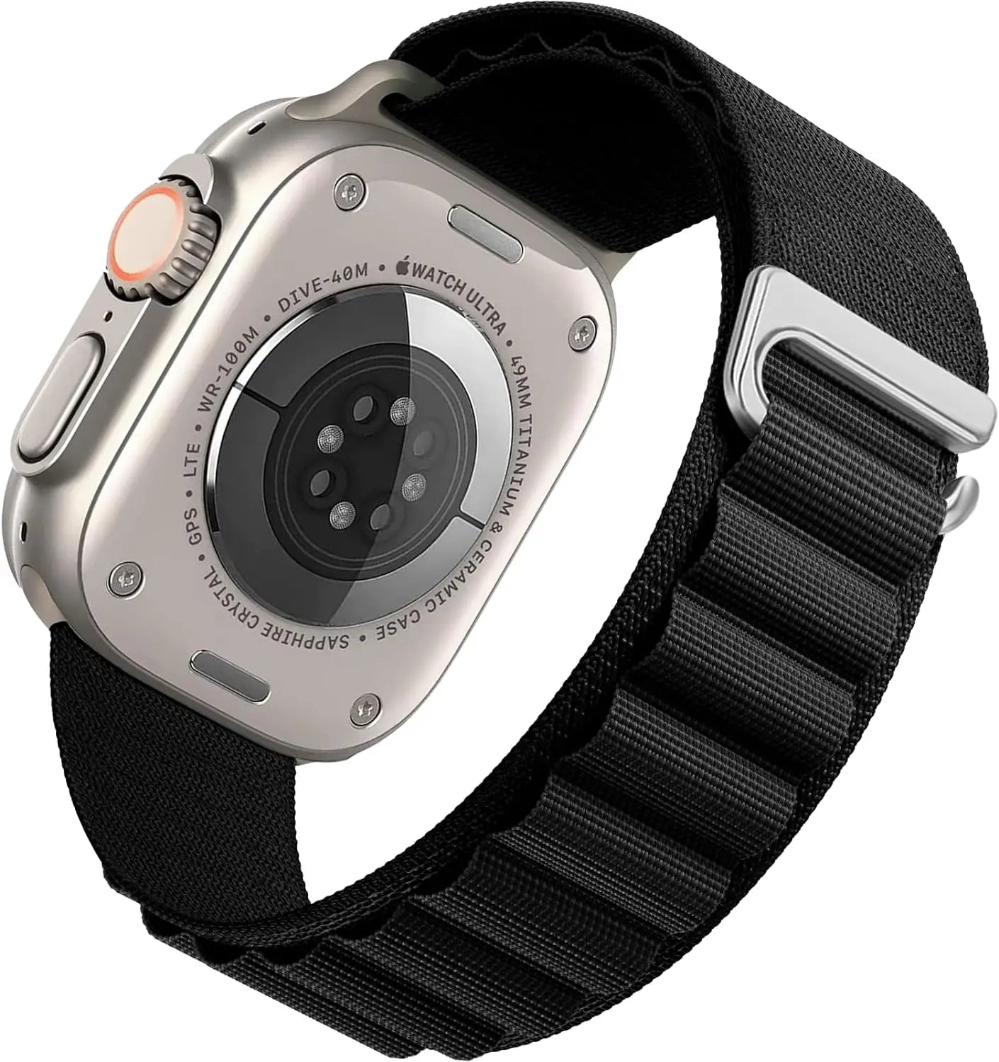 correa nailon alpina negra apple watch