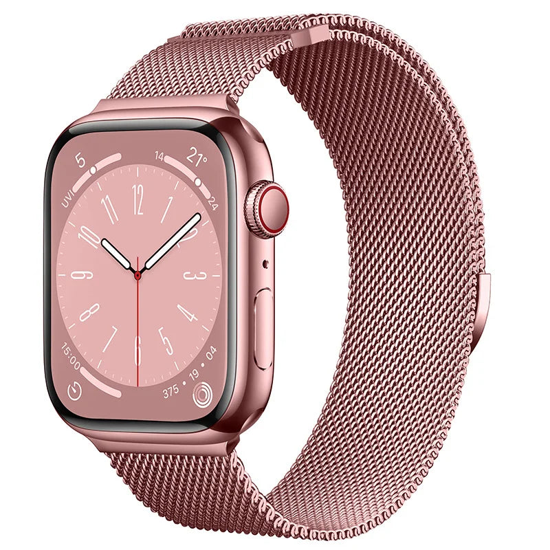 correa milanese rosa apple watch