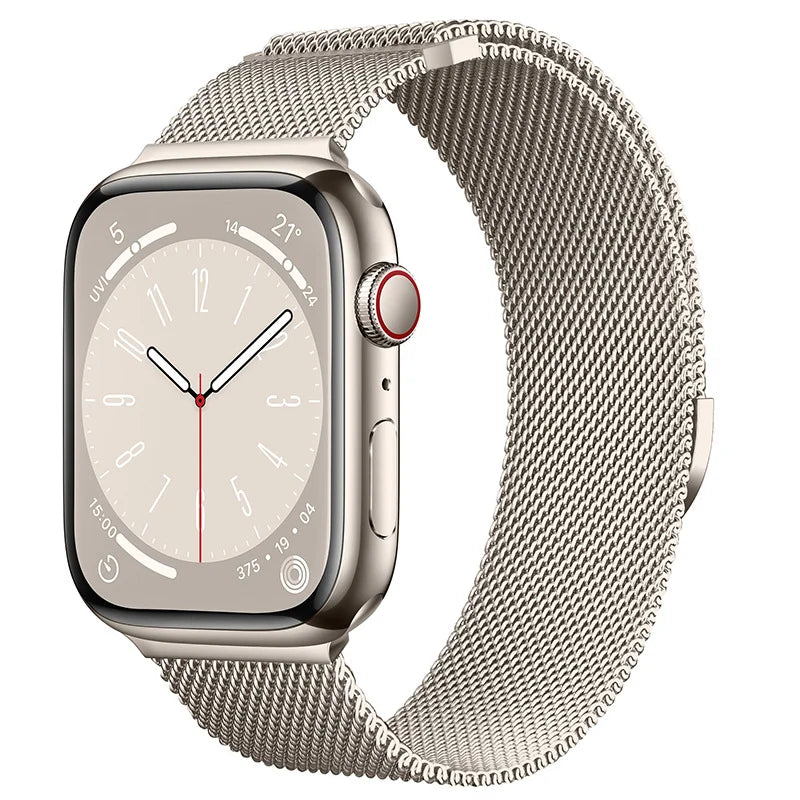 correa milanese plata apple watch