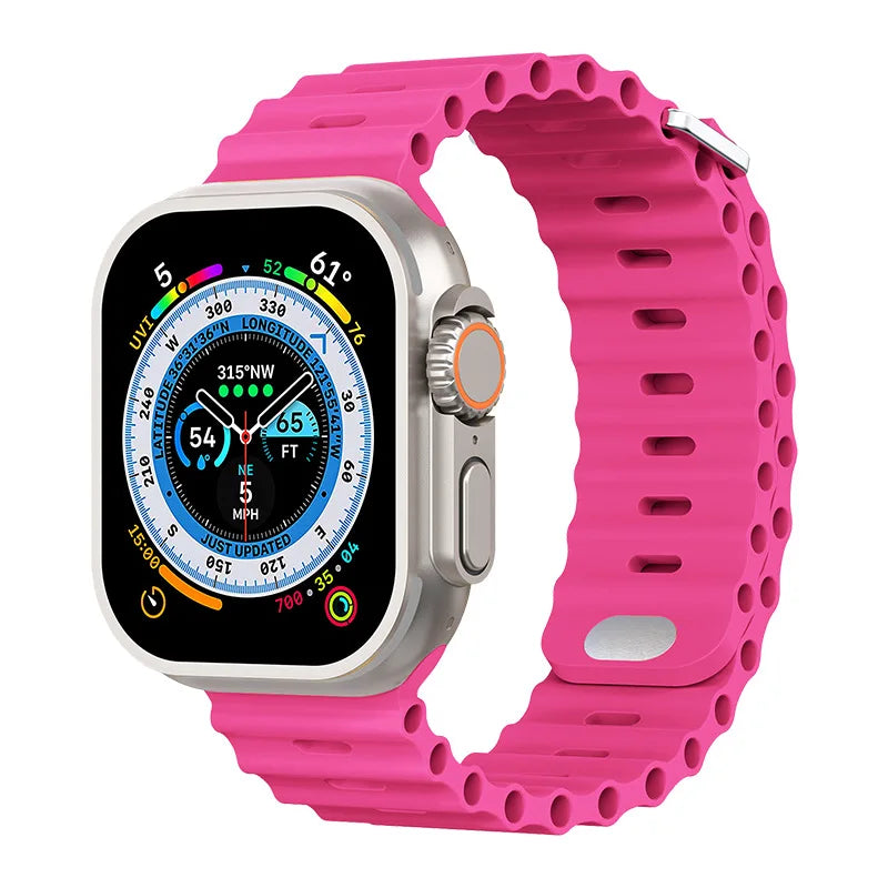 correa silicona ocean rosa apple watch