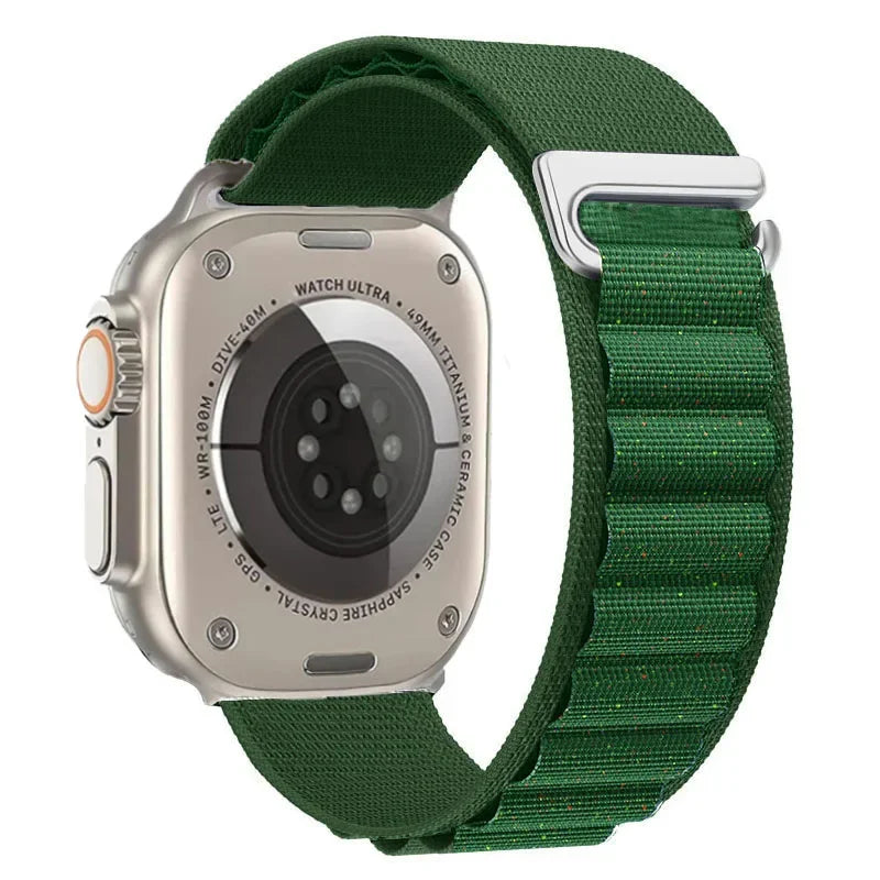 correa nailon alpina verde apple watch