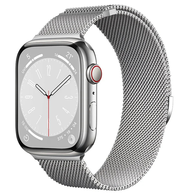 correa milanese plata apple watch