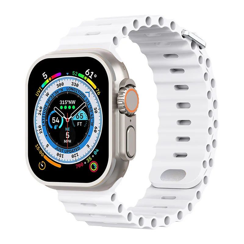 correa silicona ocean nieve apple watch