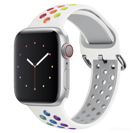 correa silicona colors blanca apple watch