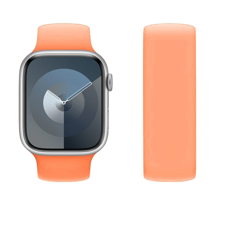 correa silicona solo loop salmon apple watch