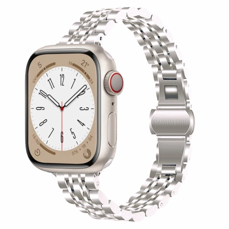 correa metal estrecha aluminio apple watch