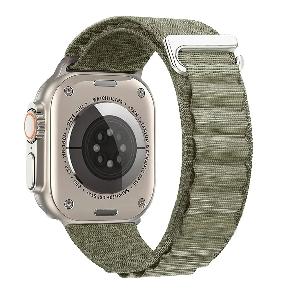 correa nailon alpina verde apple watch