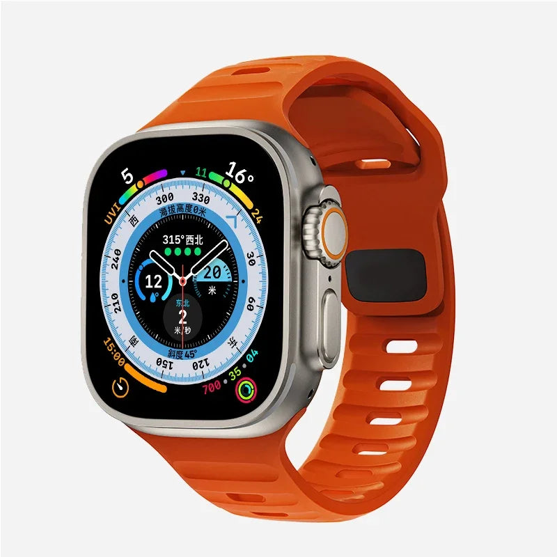 correa nomad sport naranja apple watch