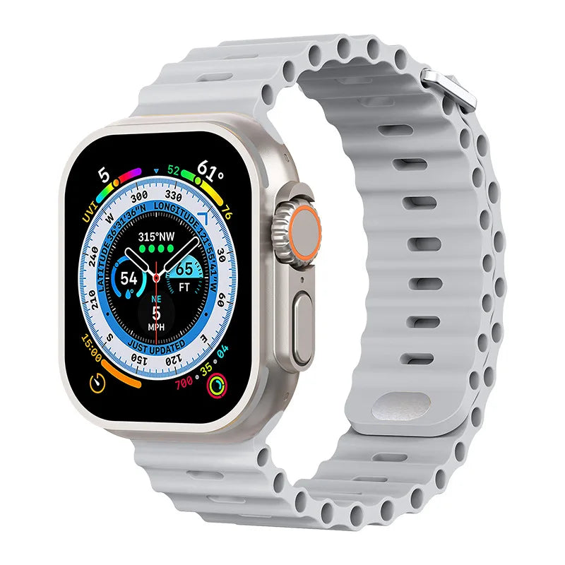 correa silicona ocean blanco apple watch