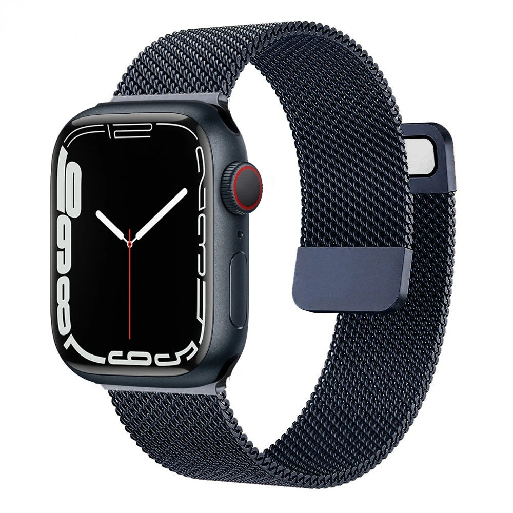 correa milanese magnetica azul apple watch