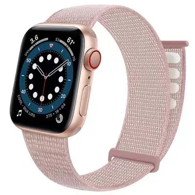 correa nailon velcro rosa apple watch